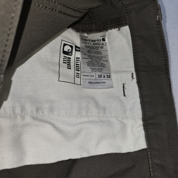 Carhartt 105461 Double Knee Ripstop Cargo Pants NWOT 38x32 Rugged Flex Dark... - Picture 12 of 16
